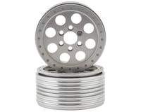 Team Ottsix Racing Deep Pocket 1.9" 8 Shot Aluminum Beadlock Wheels (Silver) (2)