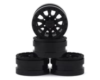 Pit Bull Tires Raceline Clutch 1.55 Aluminum Beadlock Crawler Wheels (Black) (4)