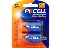 PKCell Ultra Alkaline (1.5V) C Batteries 2 Pack Box (6)