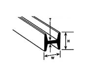 Plastruct 5/16x15" HFS-10 H Column (5)