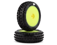 Pro-Line Mini-B Front Pre-Mounted Wedge Carpet Tire (Yellow) (2)