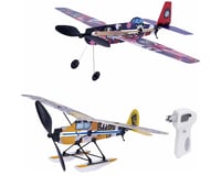 PlaySTEM Airplane Science Rubber Band Powered 3-in-1 Airplane Set