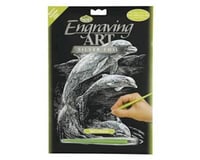 Royal Brush Manufacturing Engraving Art Silver Foil Dolphins