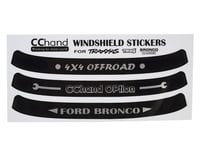 RC4WD CChand TRX-4 Bronco Windshield Decals