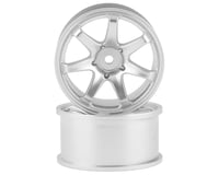 RC Art Evolve GF 6-Spoke Drift Wheels (Matte Silver) (2)