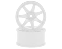 RC Art Evolve GF 6-Spoke Drift Wheels (White) (2)