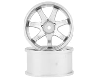 RC Art Evolve GF-R 6-Spoke Drift Wheels (Matte Silver) (2)