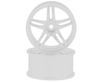 RC Art Evolve 05-K 5-Split Spoke Drift Wheels (White) (2)