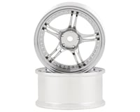 RC Art SSR Professor SPX 5-Split Spoke Drift Wheels (Chrome Silver) (2)