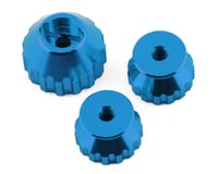 R-Design Sanwa M17 Precision Dial & Handle Nuts (Blue)