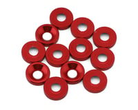 Redcat 3mm Aluminum Countersunk Washers (Red) (12)