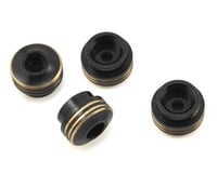 Samix SCX10 Brass Shock Spring Cups (Black) (4)