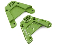 Samix SCX10 III Aluminum Rear Shock Plate (2) (Green)