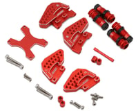 Samix Aluminum Shock Bodies & Mounts for Traxxas TRX-4M (Red)