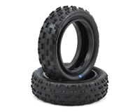Schumacher "Cut Stagger" Low Profile 2.2" 1/10 2WD Buggy Front Turf Tires (2) (Blue)
