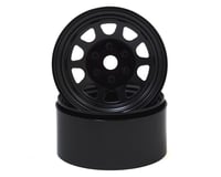 SSD RC Stock 1.9" Steel Beadlock Wheels (Black)
