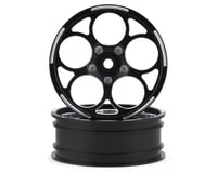 SSD RC 5 Hole Aluminum Front 2.2” Drag Racing Wheels (Black) (2)
