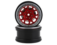 SSD RC 2.9” Boxer Beadlock Wheels w/Brake Rotor (Red) (2)