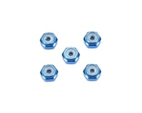Tamiya JR 2mm Aluminum Lock Nut (Blue) (5)
