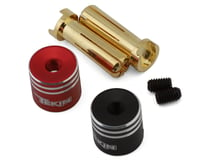 Tekin Aluminum XL Heatsink Bullet Plugs w/5mm Bullets (Black/Red)