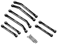 Treal Hobby Axial AX24 Aluminum High Clearance Suspension Links Set (Black)