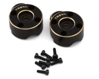 Treal Hobby FCX24 Brass Outer Portal Covers (Black) (2) (18g)