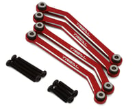 Treal Hobby FCX24 Aluminum High Clearance Lower Links Set (Red)