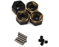 Treal Hobby Redcat Gen8 Brass Extended Wheel Hex Adaptors (Black) (4) (8mm)