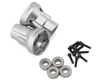 Treal Hobby Losi LMT Aluminum Rear Axle Mounts (Silver) (2) (3 Degree)