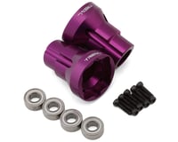 Treal Hobby Losi LMT Aluminum Rear Axle Mounts (Purple) (2) (3 Degree)