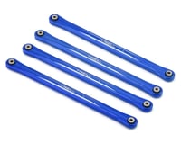 Treal Hobby Losi LMT Aluminum Lower Link Bars (4) (Blue)