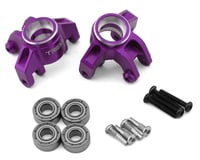Treal Hobby Losi Mini LMT Aluminum Steering Knuckles (Purple) (2)