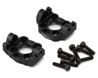 Treal Hobby Losi Mini LMT Aluminum Front C Hub Spindle Carriers (Black) (2)