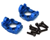 Treal Hobby Losi Mini LMT Aluminum Front C Hub Spindle Carriers (Blue) (2)