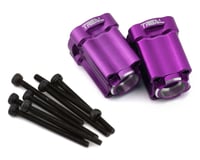 Treal Hobby Losi Mini LMT Aluminum Rear Hub Axle Mounts (Purple) (2) (0 Degree)