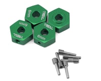 Treal Hobby Losi Mini LMT Aluminum 12mm Wheel Hex Adaptors (Green) (4)