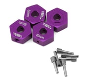 Treal Hobby Losi Mini LMT Aluminum 12mm Wheel Hex Adaptors (Purple) (4)