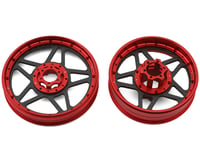 Treal Hobby Losi Promoto MX CNC Aluminum Wheel Set w/Carbon Spokes