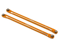 Treal Hobby Axial RBX10 Ryft Aluminum Rear Upper Links (Orange) (2)