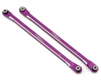 Treal Hobby RBX10 Ryft Aluminum Front Lower Links (Purple) (2)