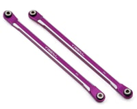 Treal Hobby RBX10 Ryft Aluminum Front Upper Links (Purple) (2)