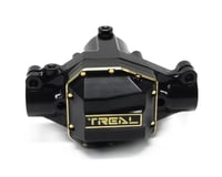 Treal Hobby Axial SCX10 Pro Brass Front Center Axle Housing (Black) (151.6g)