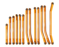 Treal Hobby Axial SCX10 Pro 7075 Aluminum Upper & Lower Link Set (Orange) (13)