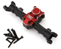 Treal Hobby Axial SCX24 Aluminum Front Axle (Black/Red)