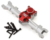 Treal Hobby Axial SCX24 Aluminum Front Axle (Silver/Red)