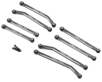 Treal Hobby Axial SCX24 Aluminum High Clearance 4-Link Set (133.7mm) (Grey)