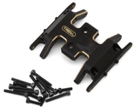 Treal Hobby Axial SCX24 Brass Skid Plate (Black) (13.9g)
