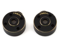 Treal Hobby SCX24 Brass Outer Portal Covers (2) (Black) (20g)