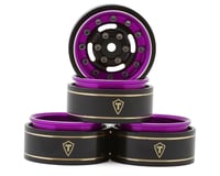 Treal Hobby Type F 1.0" Deep Dish Beadlock Wheels (Purple) (4) (27g)