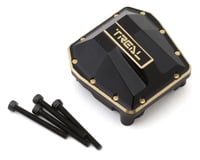 Treal Hobby Axial SCX6 Brass Differential Cover (Black) (180g)